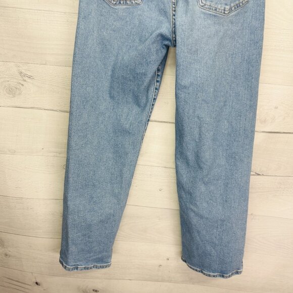 Levi’s Ribcage Straight Ankle Jeans Womens 27x27 Button Fly Denim High Rise - Picture 9 of 15